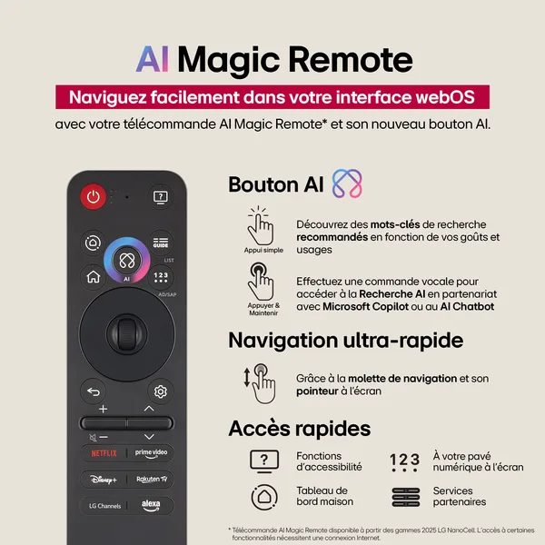 Connectivité LG OLED C5